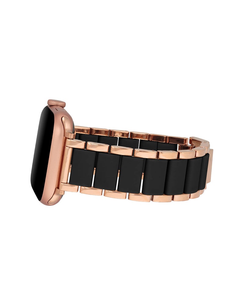 ANNE KLEIN سوار أن كلاين المطاطي للأزياء لساعات آبل، آمن، قابل للتعديل، بديل لسوار ساعة آبل، يناسب معظم المعاصم - Image 2