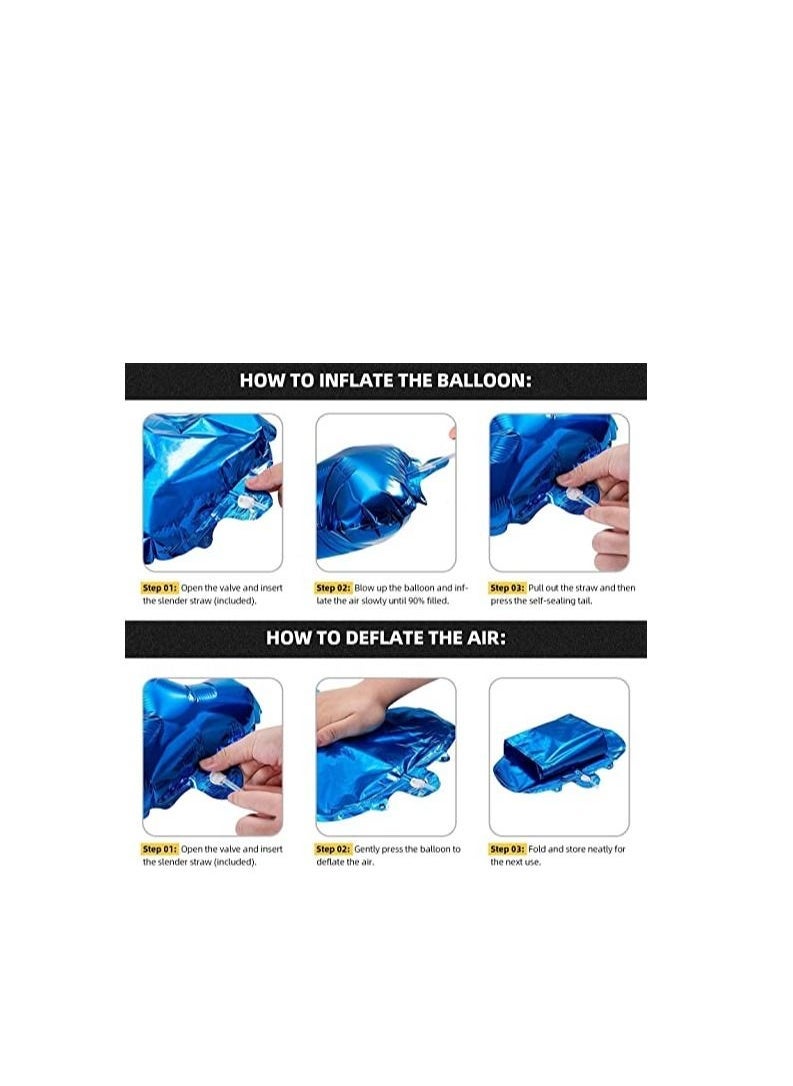 MARKQ Baby Shower Balloon Banner, 16 Inch Foil Baby Boy Letter Balloon Sign for Gender Reveal Party Baby Shower Decorations and Supplies (Blue) - Image 3