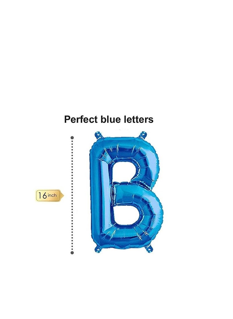 MARKQ Baby Shower Balloon Banner, 16 Inch Foil Baby Boy Letter Balloon Sign for Gender Reveal Party Baby Shower Decorations and Supplies (Blue) - Image 2