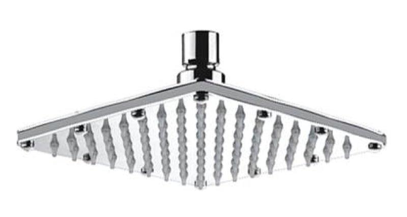 KYOTO (SIROCCO) Wall Mounted CP Over Head Shower Stainless Steel 8"X8" inch Without Arm High Pressure Water Saving Filtered Adjustable Rainfal & Rain Spray Overhead Shower for Bathroom Accessories - Image 2