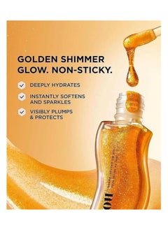 Gisou Golden Shimmer Jisoo Glow Enriched Lip Oil with Honey - Naturally Moisturizing, Nourishing and Enhancing Formula for Luxurious Lips 0.27 oz 8 ml  - Image 4