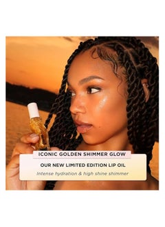 Gisou Golden Shimmer Jisoo Glow Enriched Lip Oil with Honey - Naturally Moisturizing, Nourishing and Enhancing Formula for Luxurious Lips 0.27 oz 8 ml  - Image 5
