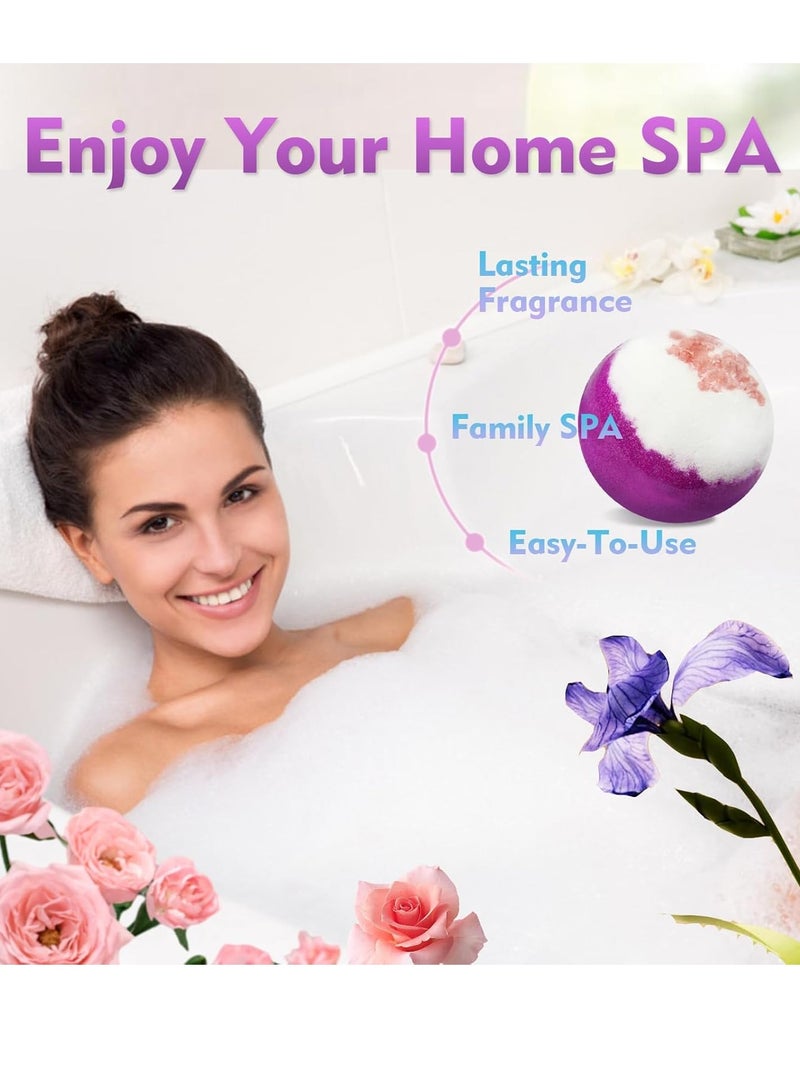 Excalla Bath Bombs for Women, 20 Pcs Handmade Bubble Bathbombs Gift Set, Shea & Coco Butter Dry Skin Moisturize, SPA Relaxing Gifts for Women & Men, Her, Girls, Wife, Birthday  - Image 3