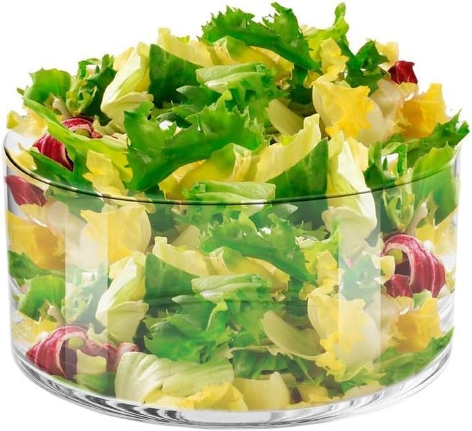 DECORATIVE SALAD FRUIT GLASS BOWL 94 GLAMOUR COLLECTION MIXING AND SERVING HOME RESTAURANTS PARTIES FRIDGE SAFE CANDLE DECORATION MADE IN EUROPE
