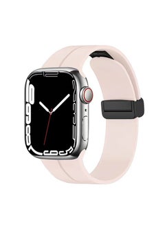 Bands Compatible With Apple Watch 42/44/45/49MM Series 9/8/7/SE/6/5/4/3/2/1 IWatch Ultra/Ultra 2 Soft Silicone Watch Band With Magnetic Buckle Sport Watch Strap