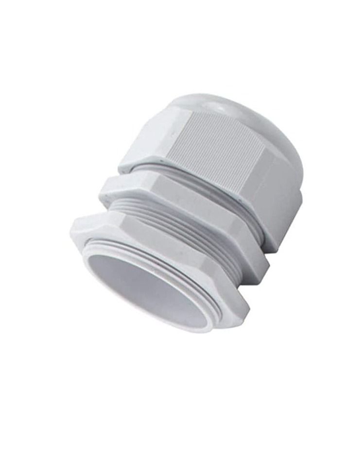 Armoured Cable Gland Kit for Outdoor Sockets and Junction Boxes & Industrial Use with Lock Nut PVC Shroud and Earth Tag (50L, BW) - Image 2