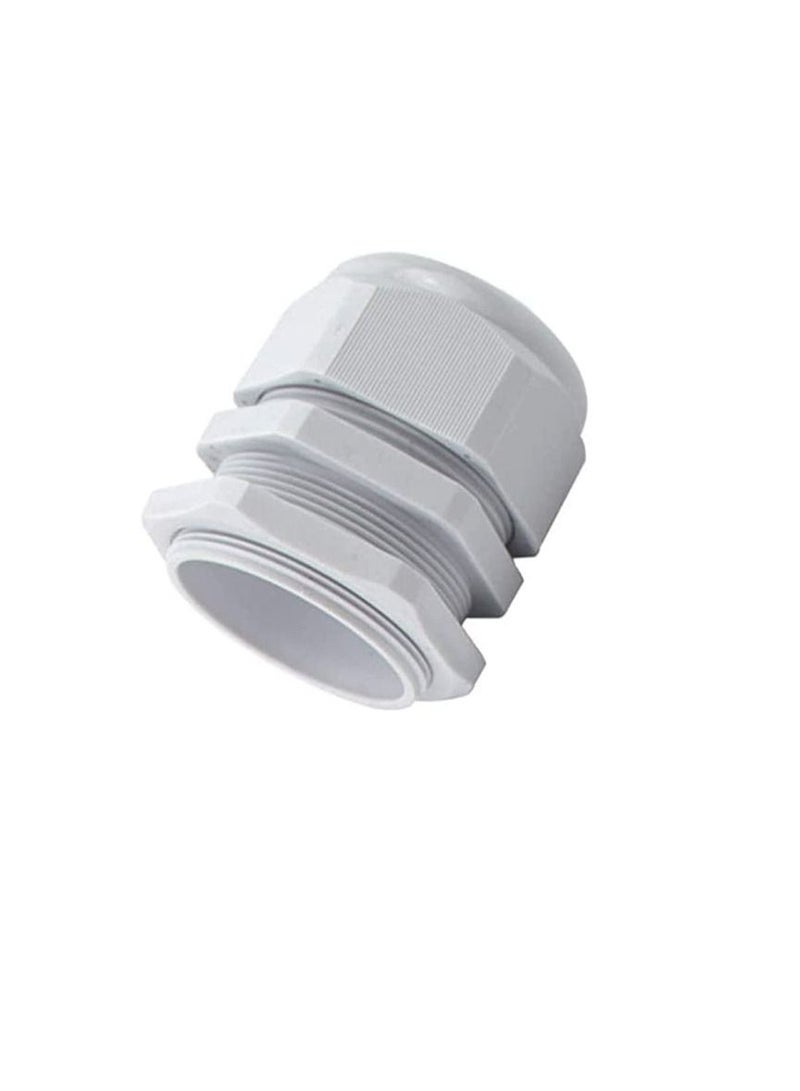 Armoured Cable Gland Kit for Outdoor Sockets and Junction Boxes & Industrial Use with Lock Nut PVC Shroud and Earth Tag (50L, BW) - Image 3