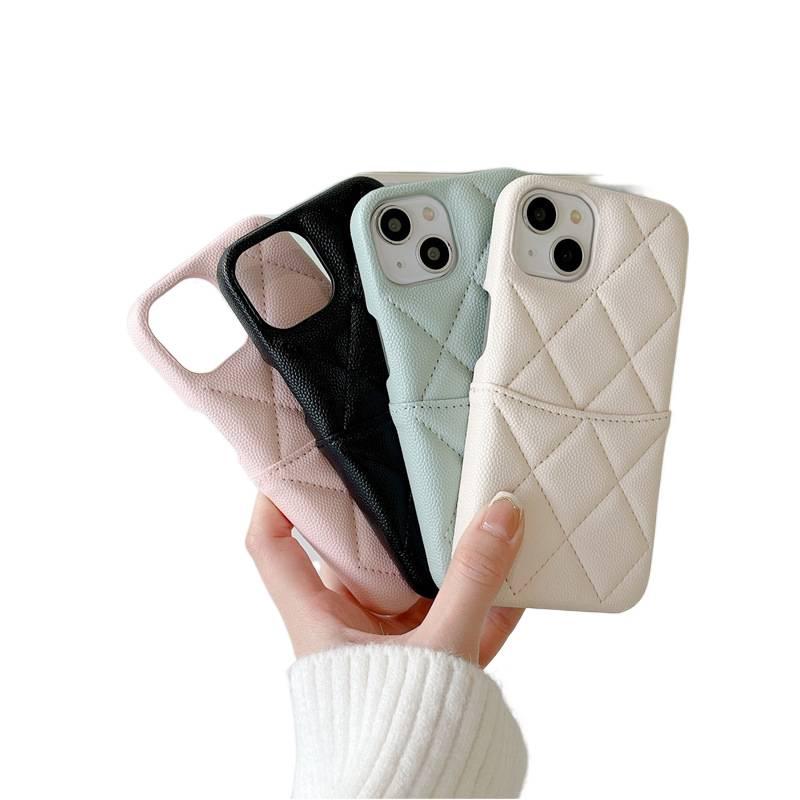Protective Case | Shockproof Cover for iPhone 15 / 15 Plus / 15 Pro / 15 Pro Max | Card Holder | Drop Protection | Leather Texture - Image 3