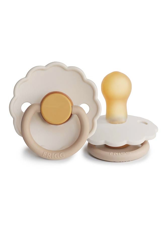 FRIGG Daisy Silicone Baby Pacifier 6-18M 1-Pack Chamomile - Size 2 - Image 2