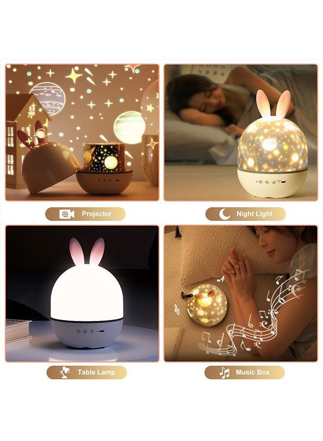 جهاز عرض ضوء النجوم للأطفال، جهاز عرض ضوء ليلي للأطفال مع جهاز تحكم عن بعد مؤقت تلقائي خافت، مناسب لتزيين غرفة النوم، ضوء ليلي للأطفال الصغار قابل لإعادة الشحن، مناسب للأولاد والبنات كهدايا للأطفال - Image 2