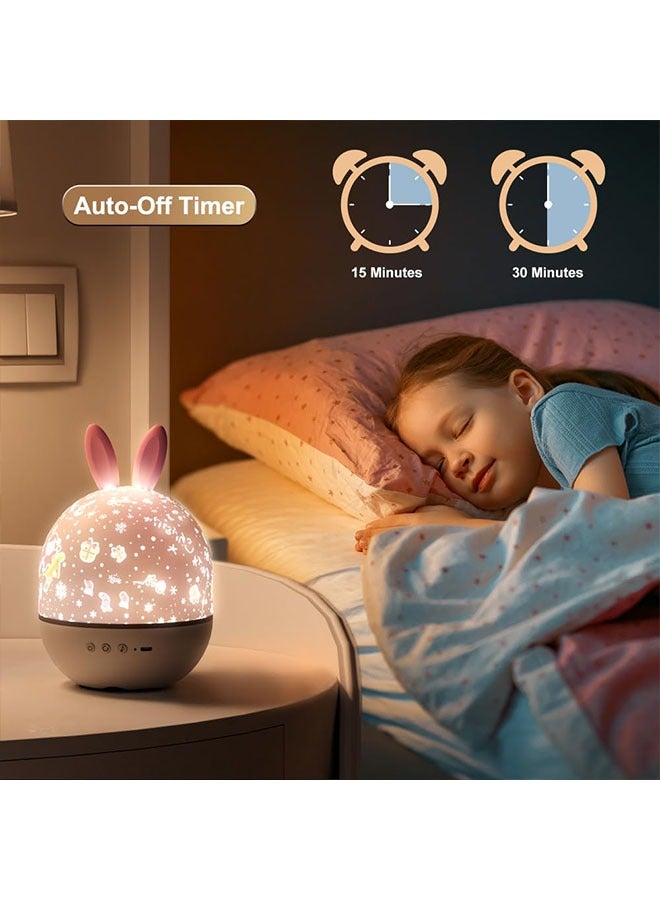 جهاز عرض ضوء النجوم للأطفال، جهاز عرض ضوء ليلي للأطفال مع جهاز تحكم عن بعد مؤقت تلقائي خافت، مناسب لتزيين غرفة النوم، ضوء ليلي للأطفال الصغار قابل لإعادة الشحن، مناسب للأولاد والبنات كهدايا للأطفال - Image 5