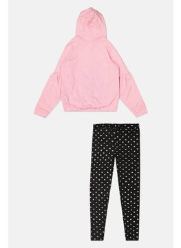 Body Glove Kids Girl 2Pc Graphic Print Sweatshirt And Pants, Pink  - Image 2