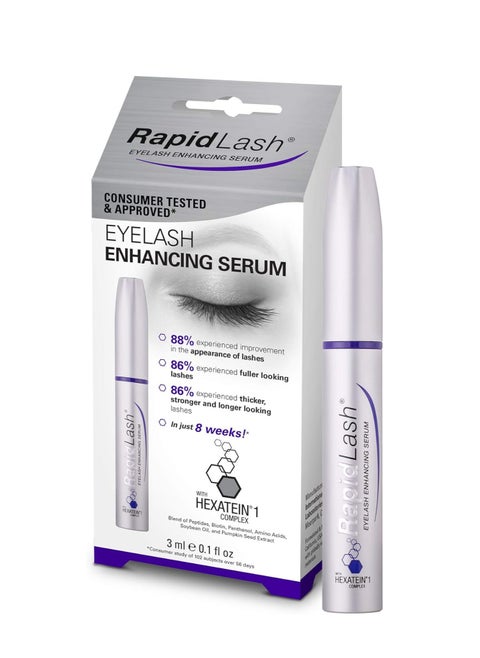 Eyelash Enhancing Serum With Hexatein 1 Complex, Promotes Appearance of Longer And Thicker Eyelashes,Eradicates Signs of Fatigue And Illuminates The Eye Area,Can Easily Be Worn Alone or Under Makeup