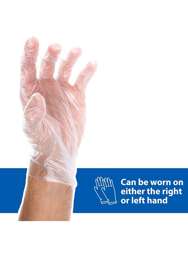 100-Piece Disposable Vinyl Hand Gloves Clear M - Image 5