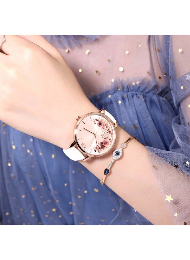 KIMOMT Women's Watches Leather Band Luxury Quartz Watches Waterproof Fashion Creative Wristwatch for Women Ladies - Image 5