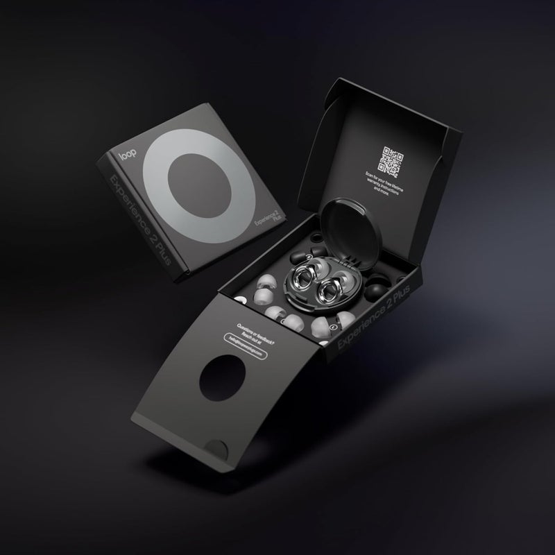 سماعات Loop Experience 2 Plus – حماية سمع معتمدة للحفلات والمهرجانات والموسيقيين والرياضة والحياة الليلية – تقليل ضوضاء 17 ديسيبل (عالية الدقة) + كتم للوسادة الإضافية - Image 3