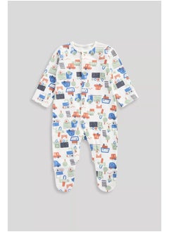 mothercare Vehicles Baby Sleepsuits - 3 Pack  - Image 5