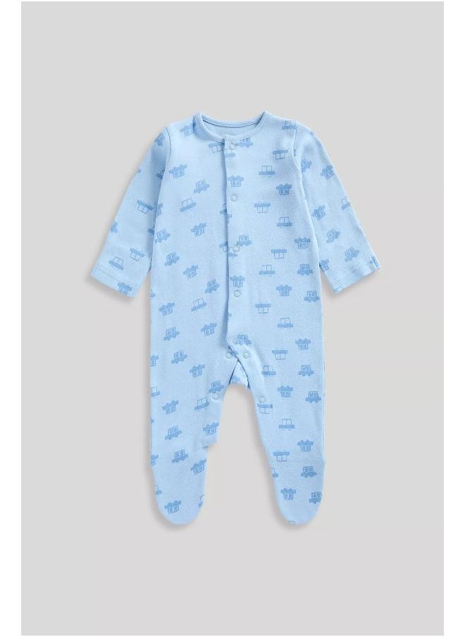 mothercare - Vehicles Baby Sleepsuits - 3 Pack - Image 1
