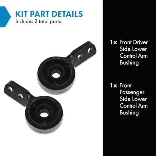TRQ Front Lower Control Arm Bushings & Brackets Pair Set of 2 for BMW E36 3 Series - Image 2