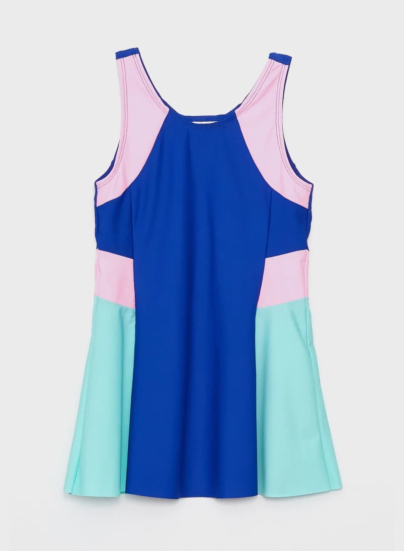 LC WAIKIKI Kids Color Block Swimsuit & Shorts