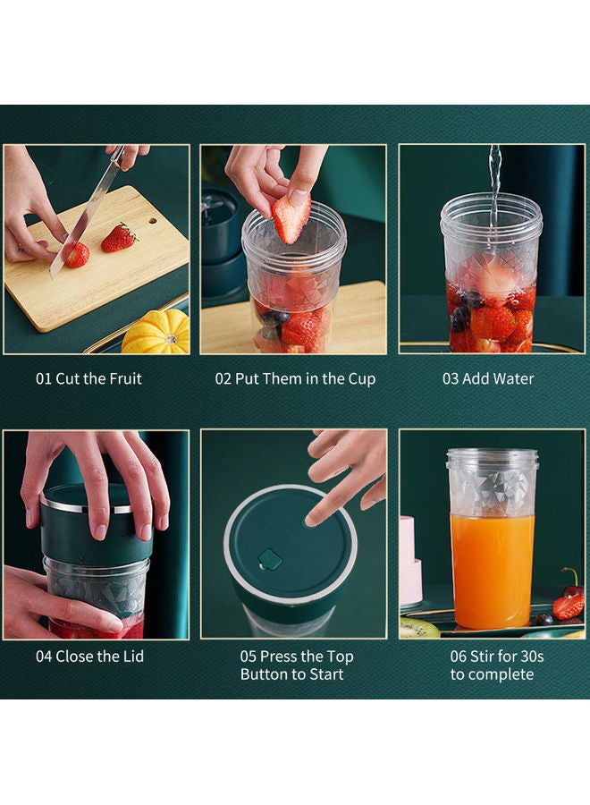 NIBEMINENT Smoothie and Shakes Blender Green - Image 3