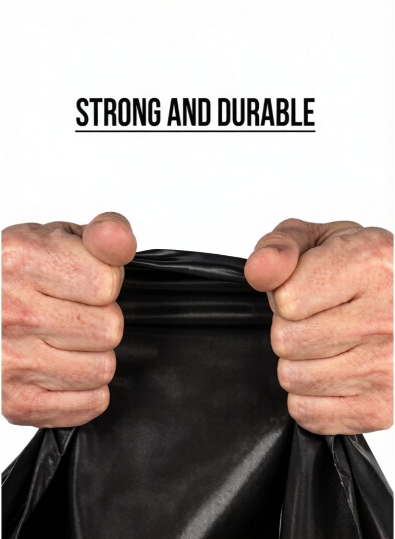 100 bags 110 x 90 cm Heavy-Duty Garbage Bags,55 Gallon Kitchen Garbage Bags,Household Cleaning Garbage Bags,Garbage Bin Bags,Garbage Bin Liners,Large Garbage bags for Contractors, Industrial, Garbage Bag,Home,Kitchen,Commercial,Outdoor, Municipal Bag - Image 5