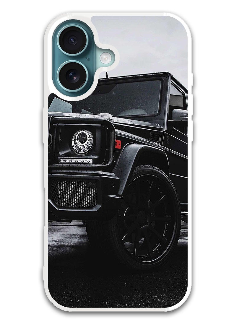 Theodor Protective Case Cover For APPLE IPHONE 16 Car (4) (White Bumper) - Image 1