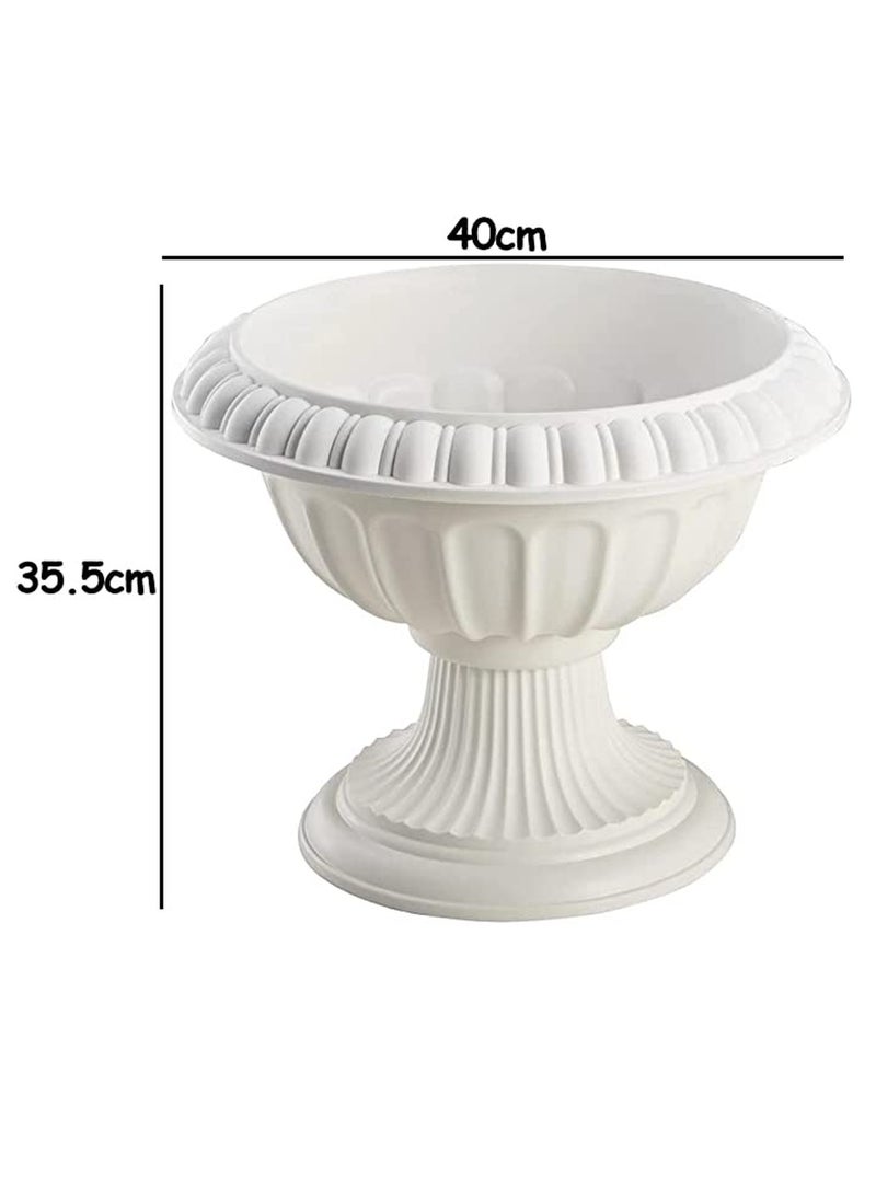 HOME TASTE Hometaste Plastic Plant Pots Vase Planter Pots For Garden Decor Decorative Garden Pots | Durable Plastic For Plant Flower Seedlings | Nursery Pot Flower Plant Container  - Image 2