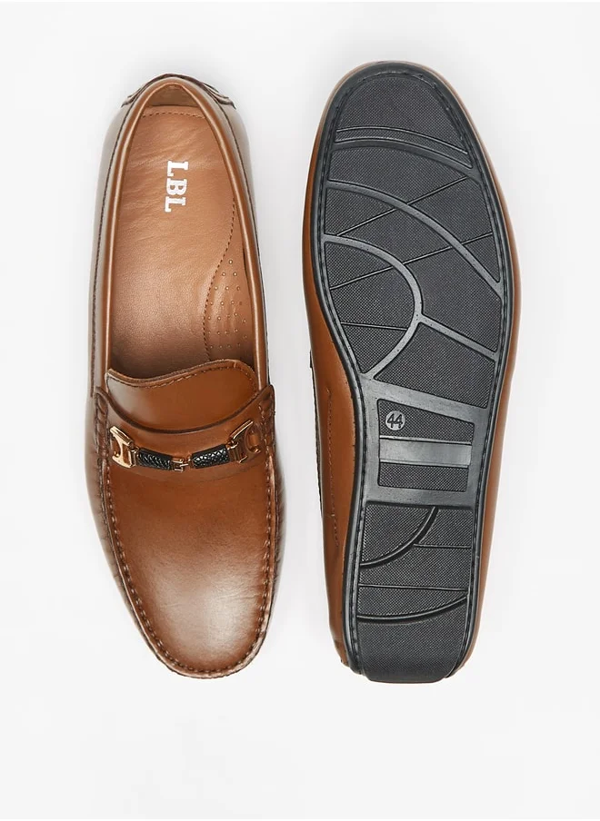 ال بي ال من شو اكسبرس LBL By Shoexpress Solid Slip On Moccasins