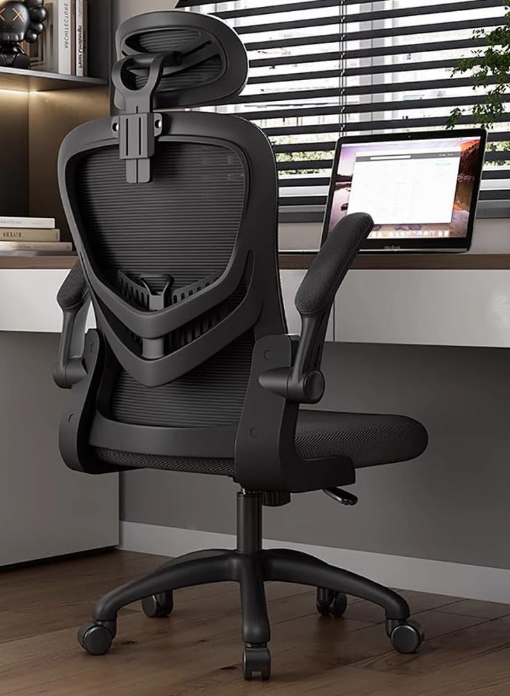 Office Chair Computer Chair High Back Home Desk Chair with Support Backrest Headrest and Armrest ,Rolling Swivel Adjustable Task Chair(V3)