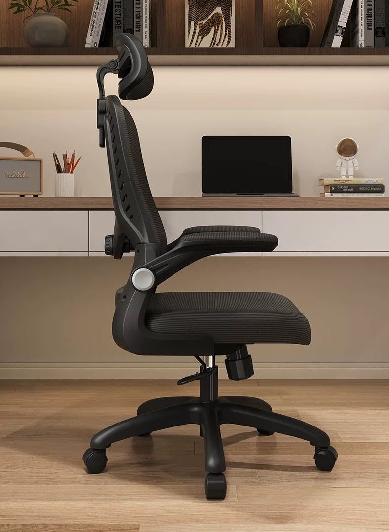 Generic Office Chair Computer Chair High Back Home Desk Chair with Support Backrest Headrest and Armrest ,Rolling Swivel Adjustable Task Chair（V3）  - Image 3