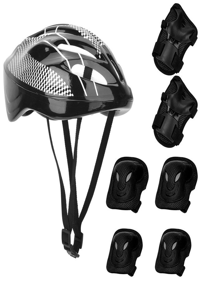 Pilipane 7pcs Adult Roller Skating Gear Set Knee Pads Elbow Pads Gloves Helmet Skateboard Protective Gear (Adult Version) - Image 1
