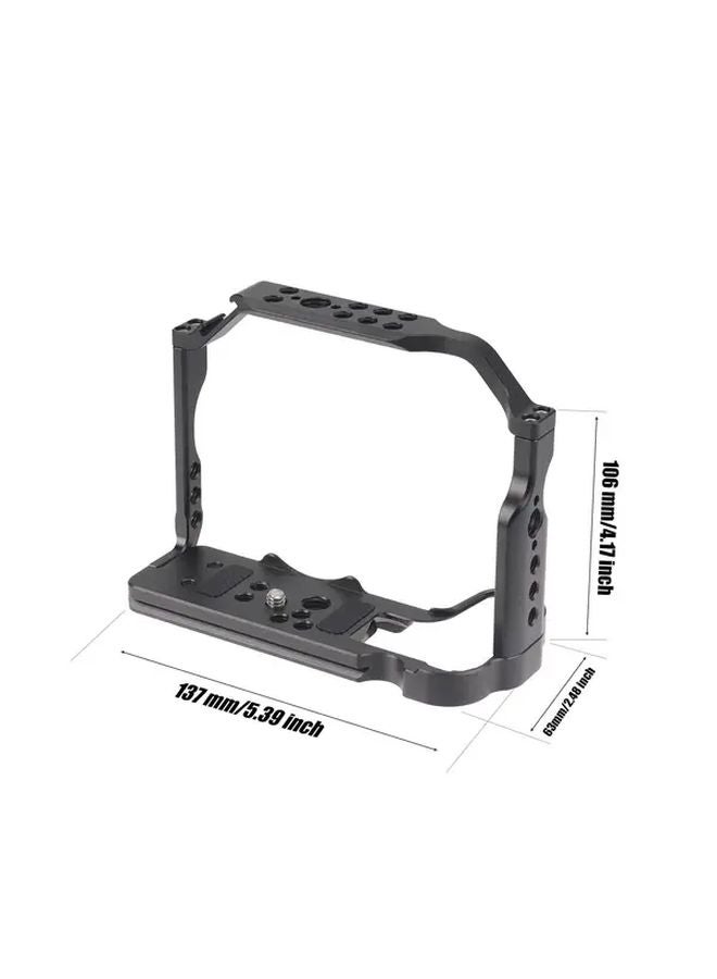 Canon EOS R10 Camera Cage With Arca Swiss Quick Release Plate Single Rabbit Cage - Image 3