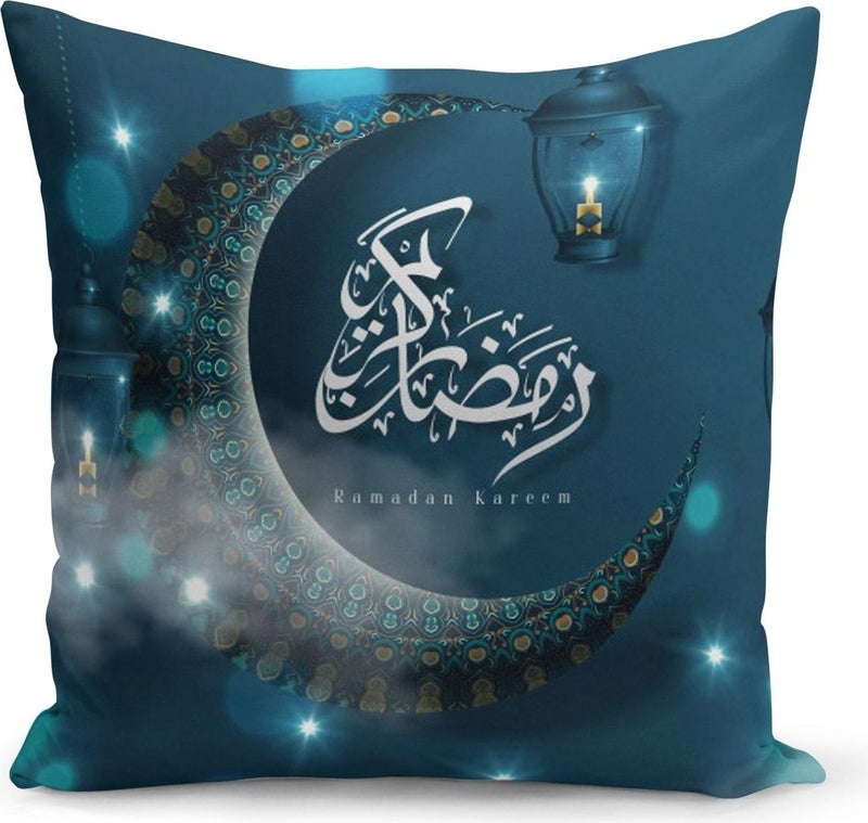 Filamente Ramadan Special Patterned Double Sided Digital Printed Cushion Cover 