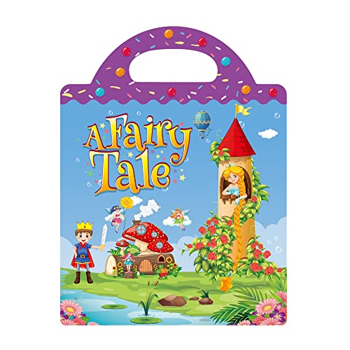 RUSON Reusable Sticker Book for Kids Fairy Stickers Educational Learning Toys Travel Stickers Activity Books for Toddler Girls Boys Age 3 Birthday Gifts - Image 1