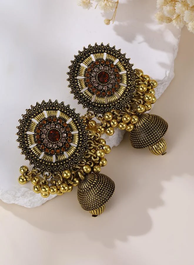 تايك تو Beaded Jhumka Dangle Earrings
