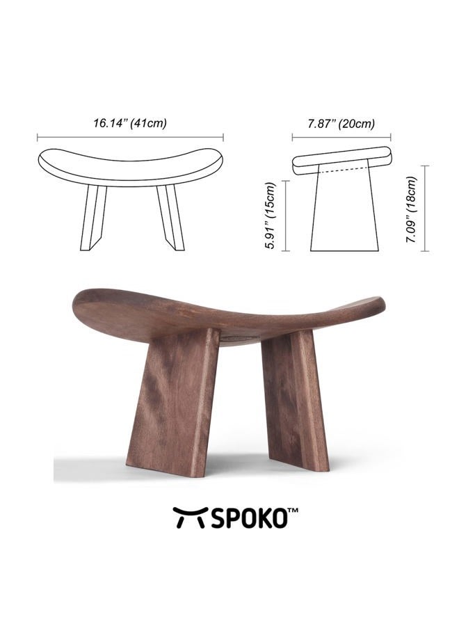 SPOKO Meditation Bench, Travel Seat Version, The Original Posture Certified Wood Kneeling Stool, Best Ergonomic Wooden Chair, Perfect Seat for Yoga, Prayer, Seiza, no Cushion Needed - Image 5
