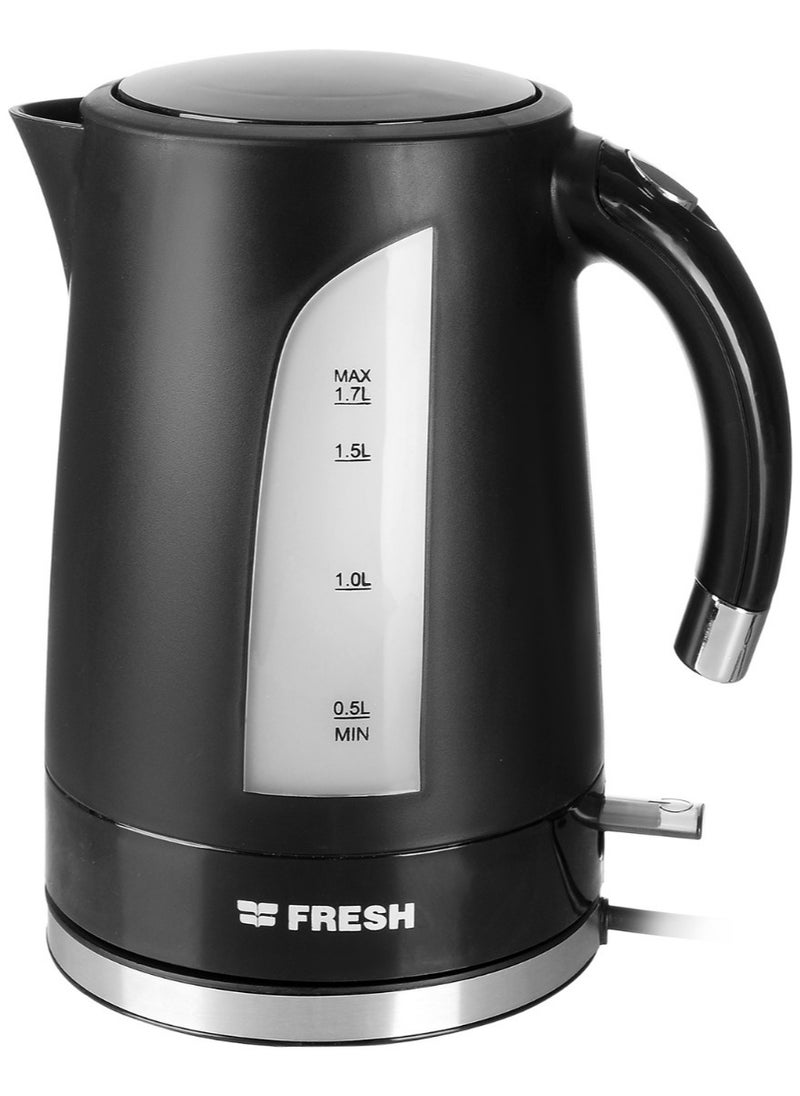 Fresh - Fresh black plastic kettle 1.7 litres - Image 1