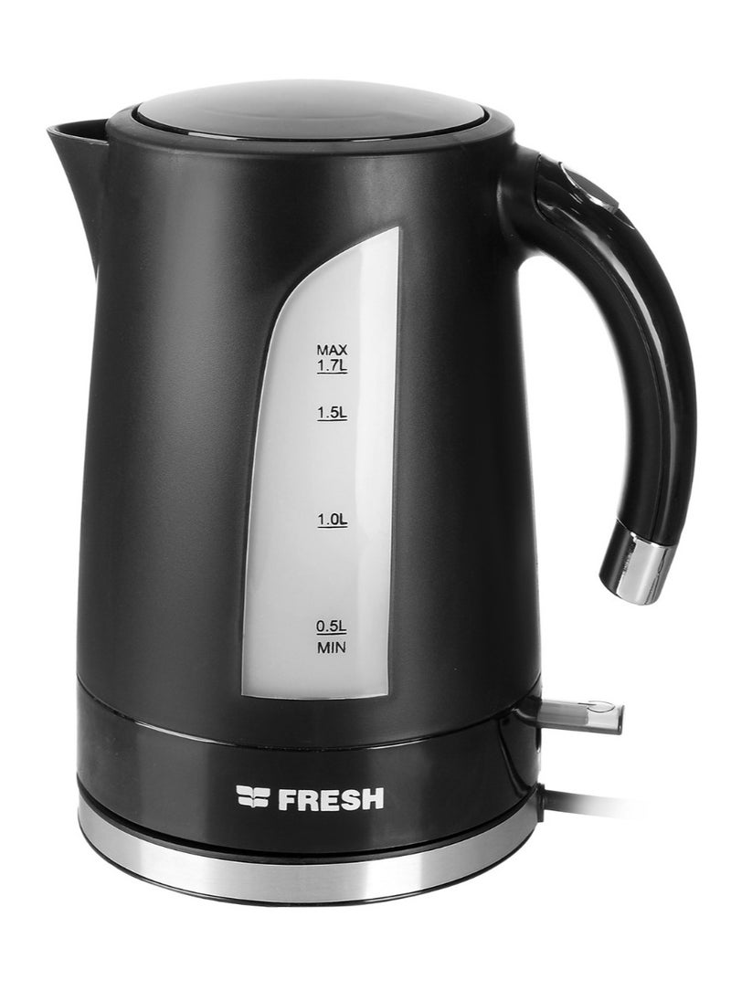 Fresh - Fresh black plastic kettle 1.7 litres - Image 1