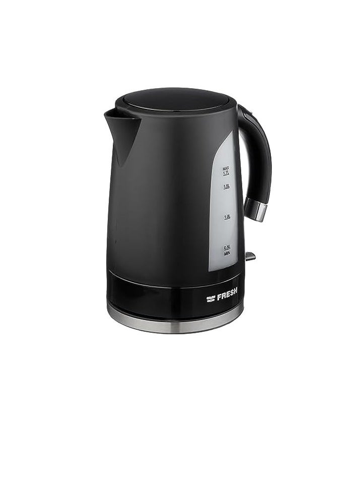 Fresh - Fresh black plastic kettle 1.7 litres - Image 1