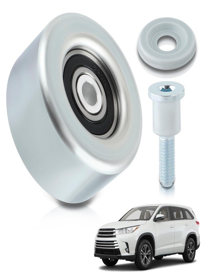 AUTOKAY Belt Pulley Tensioner for Toyota 08-16 for Lexus Drive Belt Tensioner Pulley Kit Replaces 0187-GSU45 16620-31051 16620-31031 - Image 1