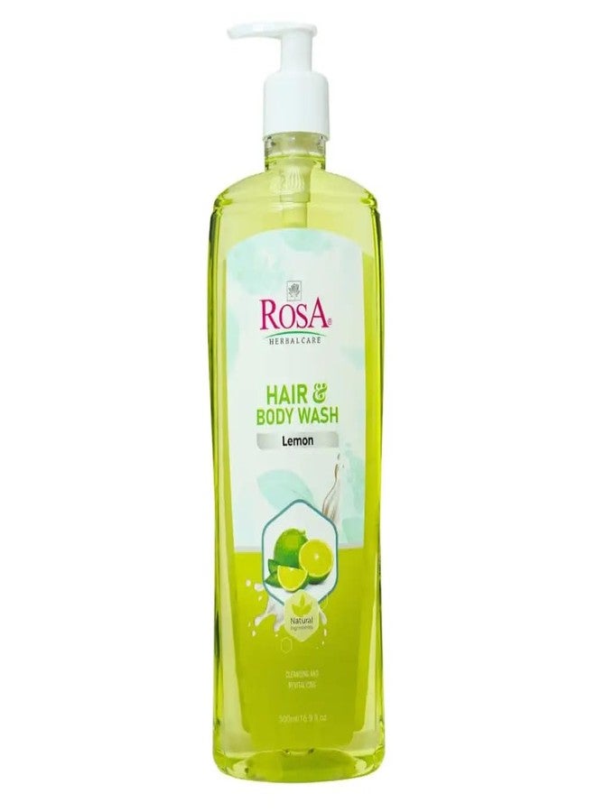 ROSA Hair & Body Wash | Enriched with Lemon, Vitamin E & Mixed Fruit Extracts | Deep Cleansing & Revitalizing Formula for Radiant, Bright Skin | Unisex | 500ml (Pack of 1) - Image 1