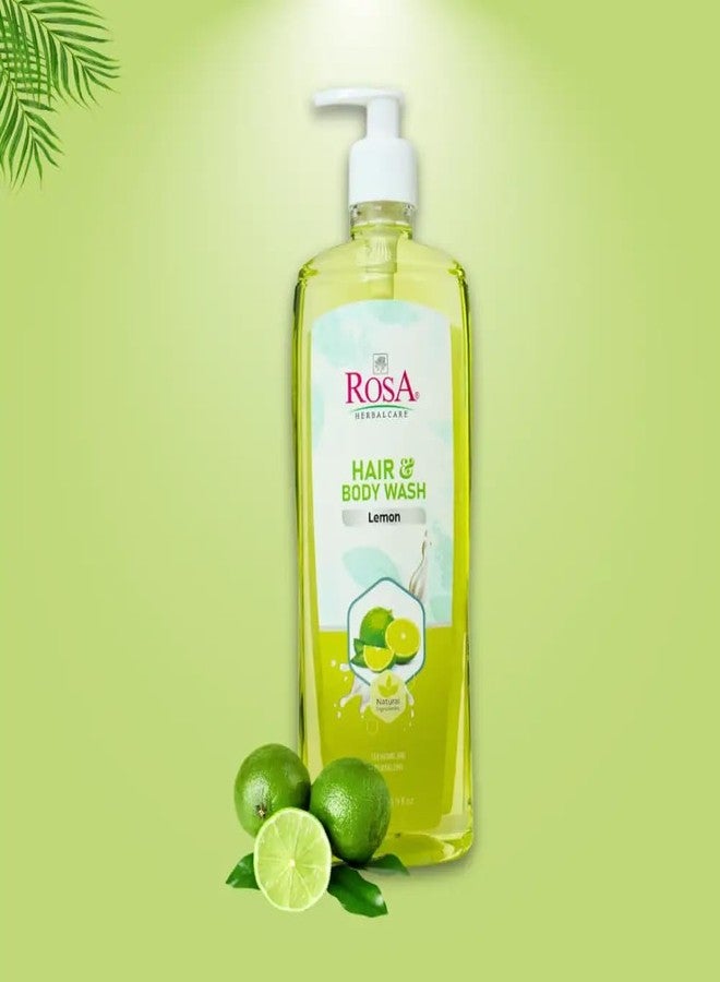 ROSA Hair & Body Wash | Enriched with Lemon, Vitamin E & Mixed Fruit Extracts | Deep Cleansing & Revitalizing Formula for Radiant, Bright Skin | Unisex | 500ml (Pack of 1) - Image 5