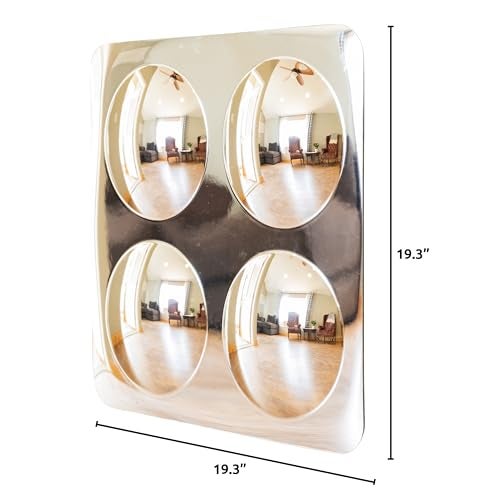 Spark & Wow Sensory Wall Toddler Mirror | Large | 4 Bubbles | for Ages 6m+ | Easy-to-Clean Acrylic | Stimulate Cognitive Development - Image 3
