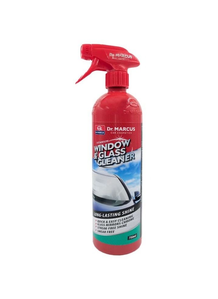 Dr.MARCUS Dr Marcus Glass Cleaner Spray, Car Glass Cleaning Spray 750 ml & Titanium Window  - Image 1