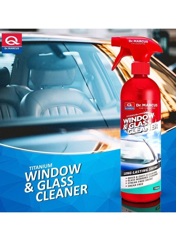 Dr.MARCUS Dr Marcus Glass Cleaner Spray, Car Glass Cleaning Spray 750 ml & Titanium Window  - Image 3