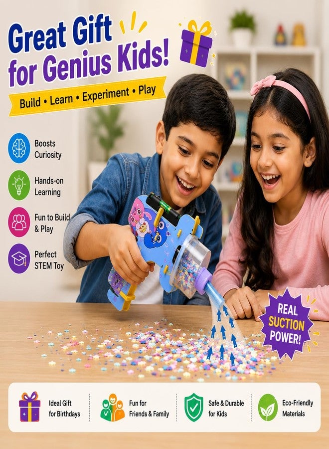Kit4Curious® Vacuum Cleaner DIY Kit for Kids - Build & Reassemble STEM Science Working Model - Educational Engineering Toy Project - Image 5
