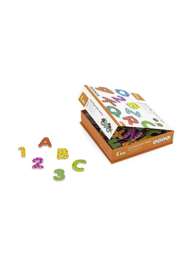 Viga Magnetic Letters & Numbers - 77 pcs - Image 1