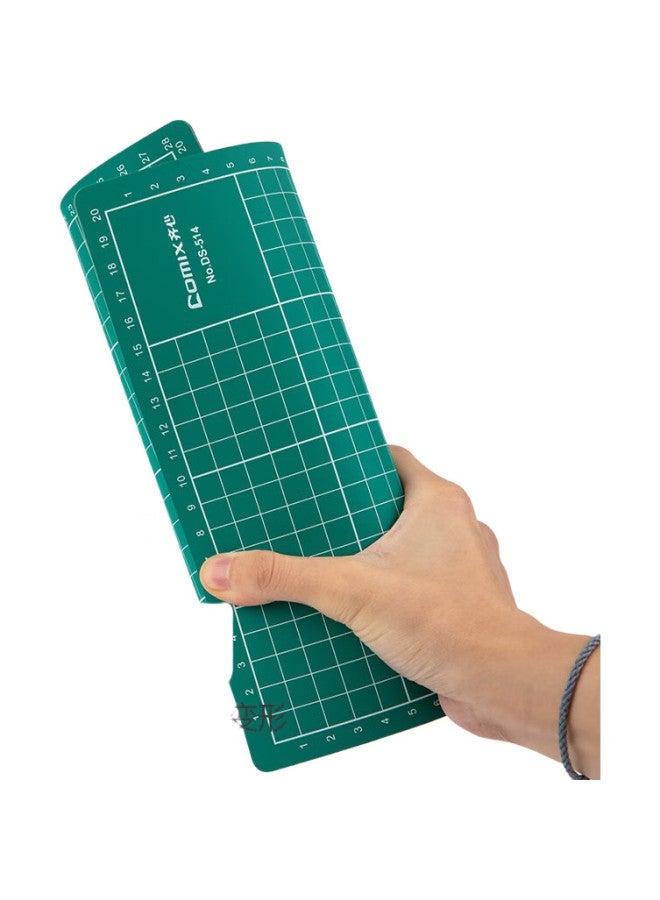 Comix A3 Double-Sided Cutting Mat, Pvc Material, Diy Desktop Pad For Drawing And Engraving, Washable, For Students' Paper Cutting, Art And Carving, Anti-Cut Mat, Ds-513 Green - Image 1