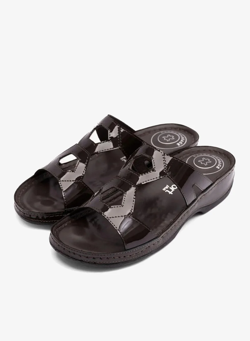 Comfort Plus COMFORT PLUS ULTRA MASSAGE POINT WOMENS SANDAL BROWN